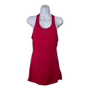 Nike Hot Pink Dri-Fit Fitted Racerback Mesh Tank Top Sz M‎